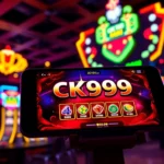 Engaging casino image showcasing CK999 game interface with bright lights and energetic vibe, emphasizing online gambling excitement.