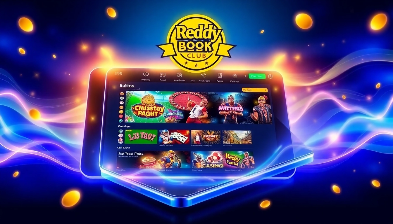 The Reddy Book Club logo displayed on a smartphone with betting screens, highlighting trust and excitement in online cricket and sports betting.