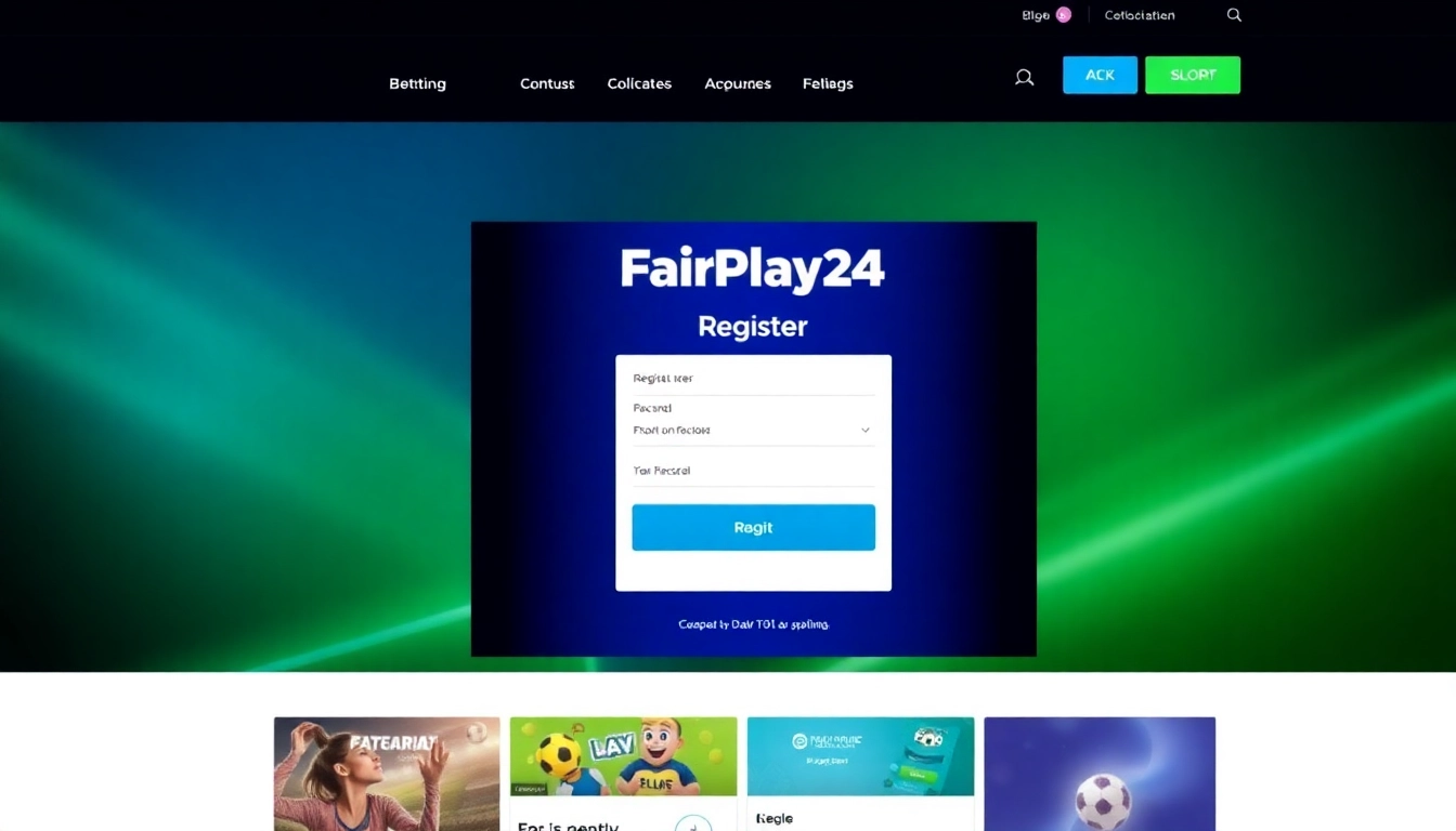 Guide to FairPlay24 register steps with a focus on easy online betting account creation