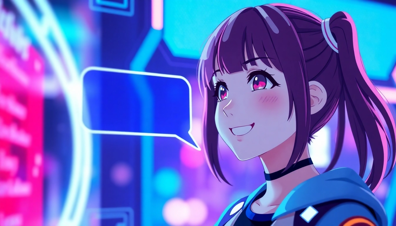 Person typing on a laptop with a virtual AI girlfriend chat conversation displayed, highlighting the engaging Ai girlfriend chat feature for a relatable digital experience.
