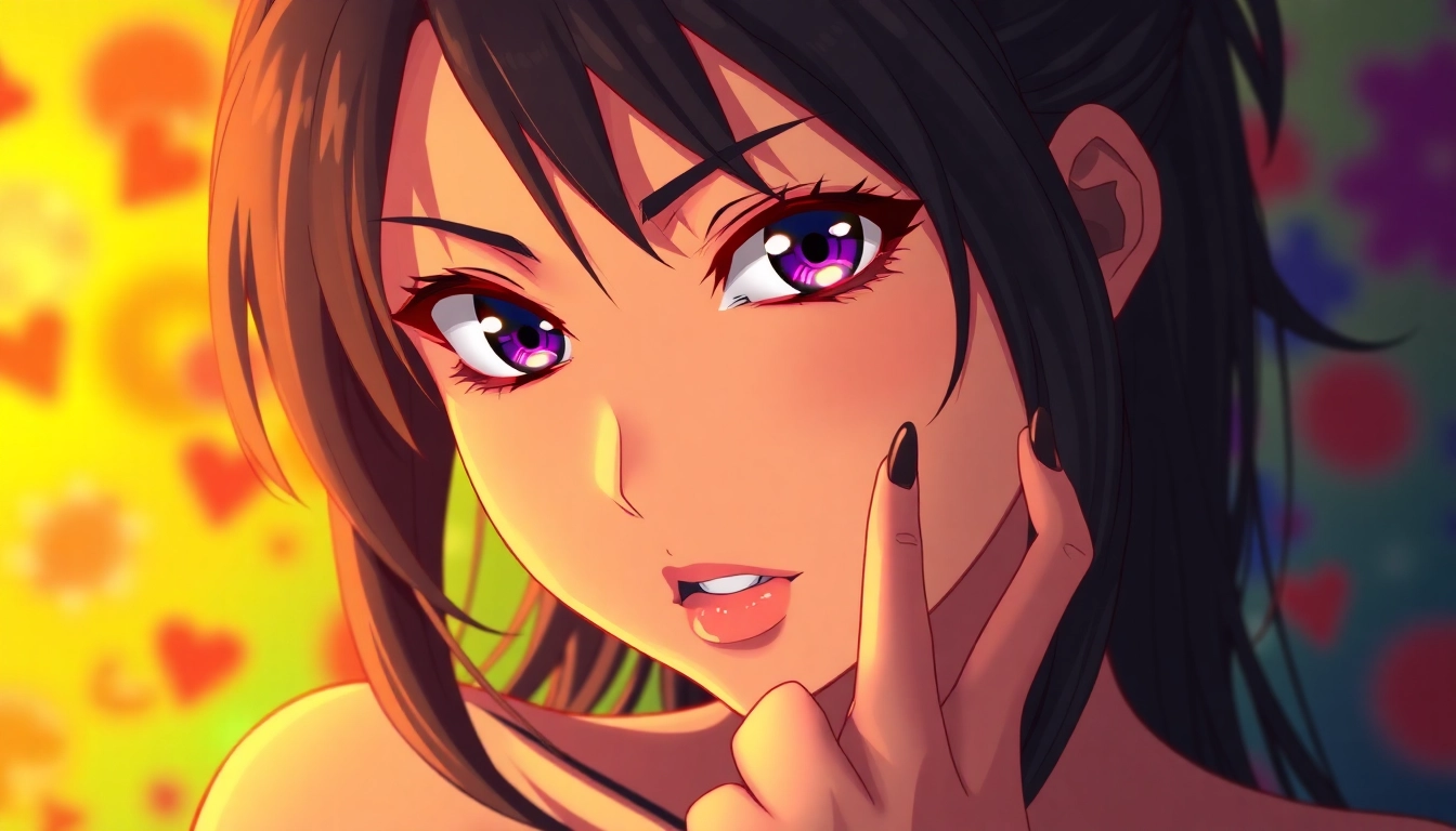 Illustration of a provocative scene created with an AI porn generator, showcasing hyper-realistic details.