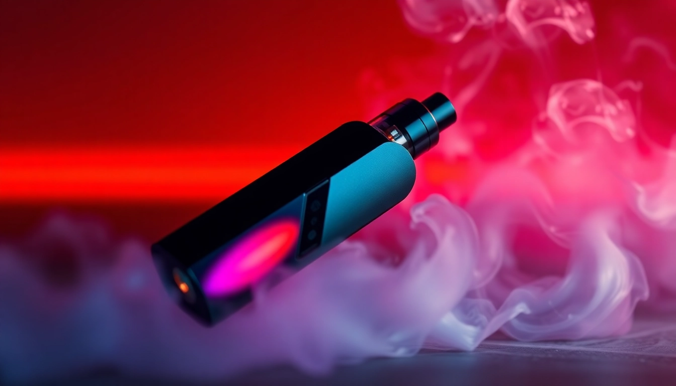 Elektronik sigara kullanılırken çekilmiş, modern ve şık tasarıma sahip vapor cihazı ve buhar oluşturan görüntü, sağlıklı yaşam vurgusu