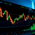Trading view interface showcasing detailed real-time trading charts with annotations and