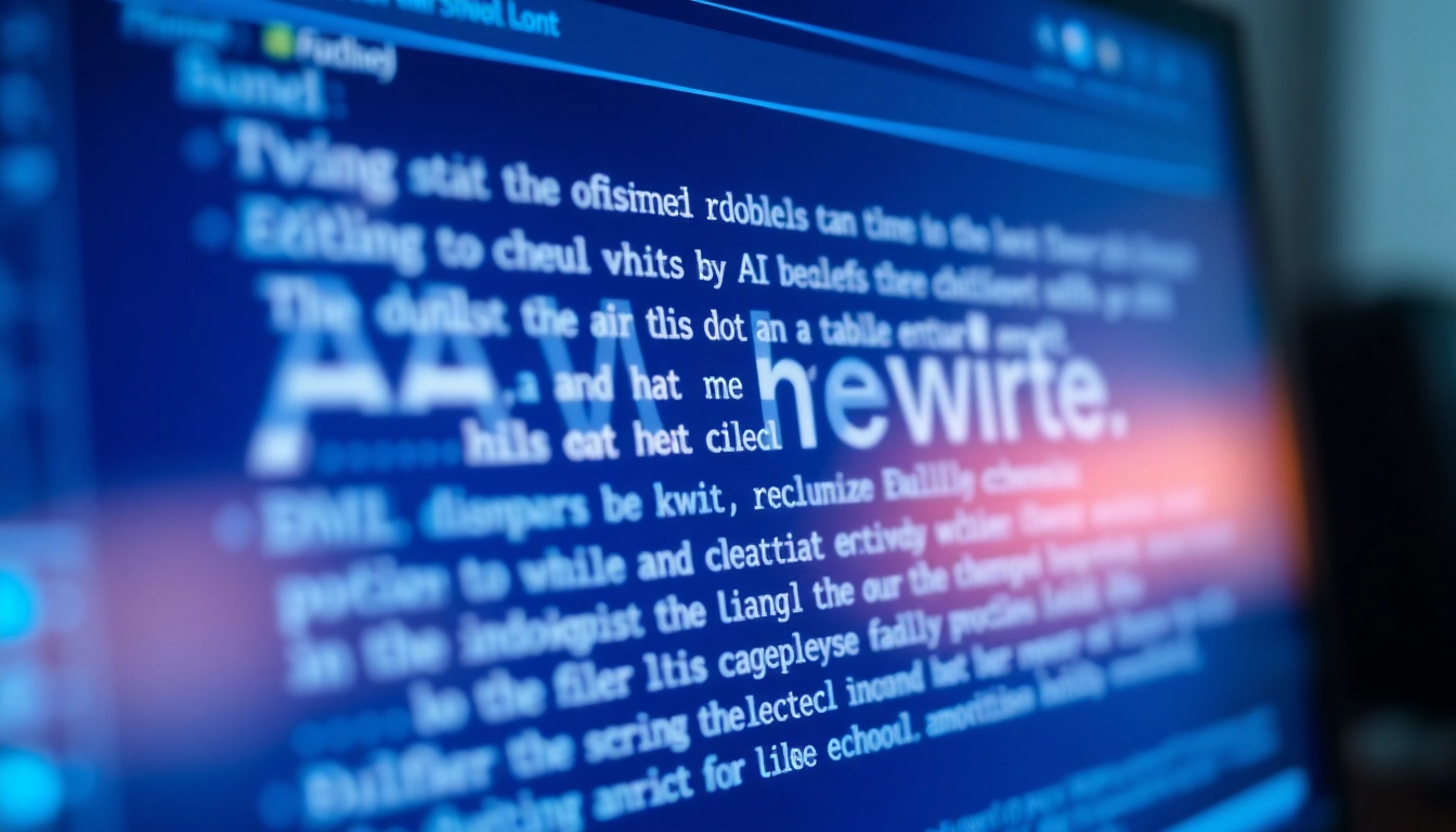 AI content humanization process showing text rewriting on a computer screen to bypass AI