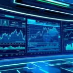 Aicoin digital finance platform displaying real-time market data with dynamic charts and